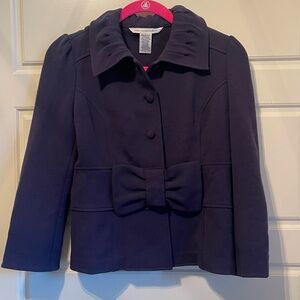 Diane von Furstenberg purple bow jacket